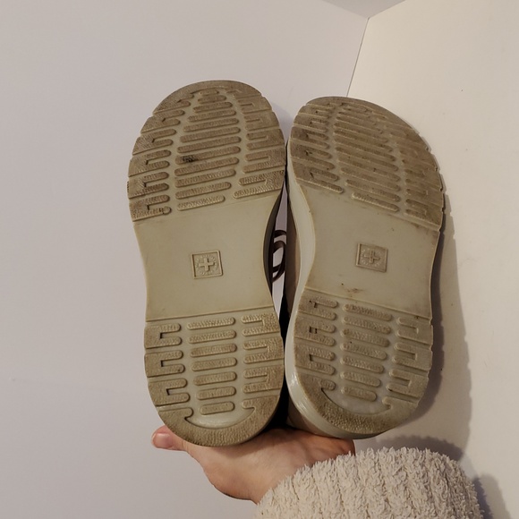 Dr. Martens Dante Leather Sneakers In Taupe Size 7 - Picture 8 of 12